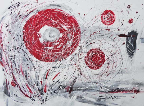 modern acrylic painting on canvas