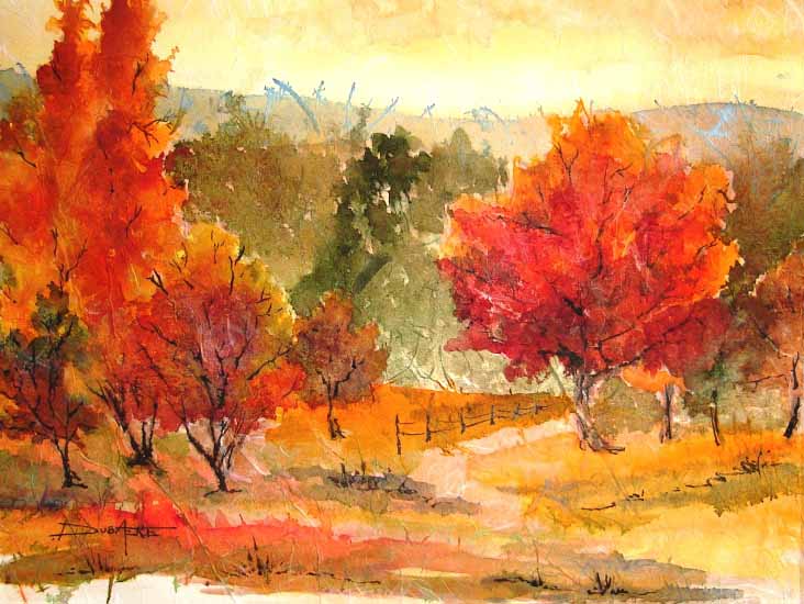 peinture aquarelle paysage